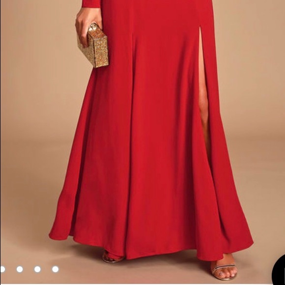 New!! With Tags! Long sleeve red dress!! - Picture 5 of 5
